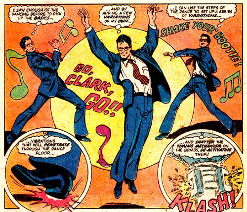 Clark Kent dancing