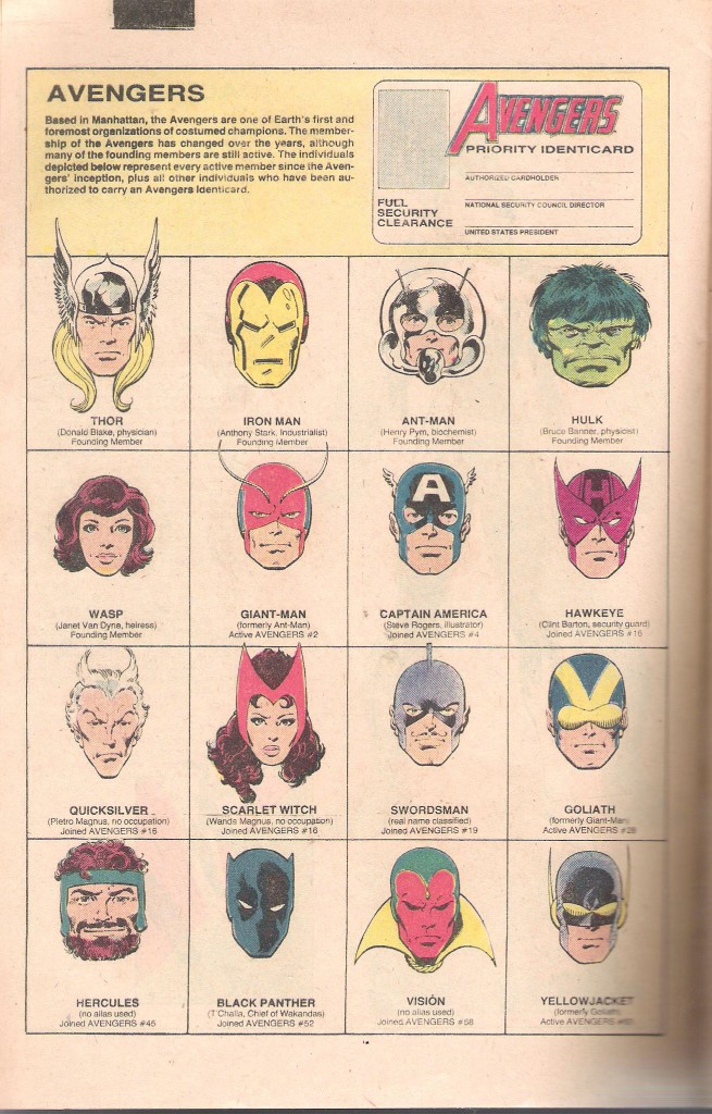 Avengers Roster 1