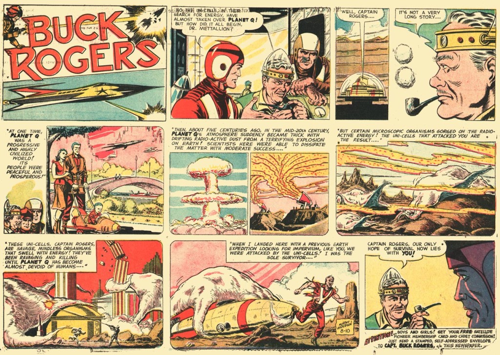 Anderson's Buck Rogers Sunday color strip from August 3, 1958